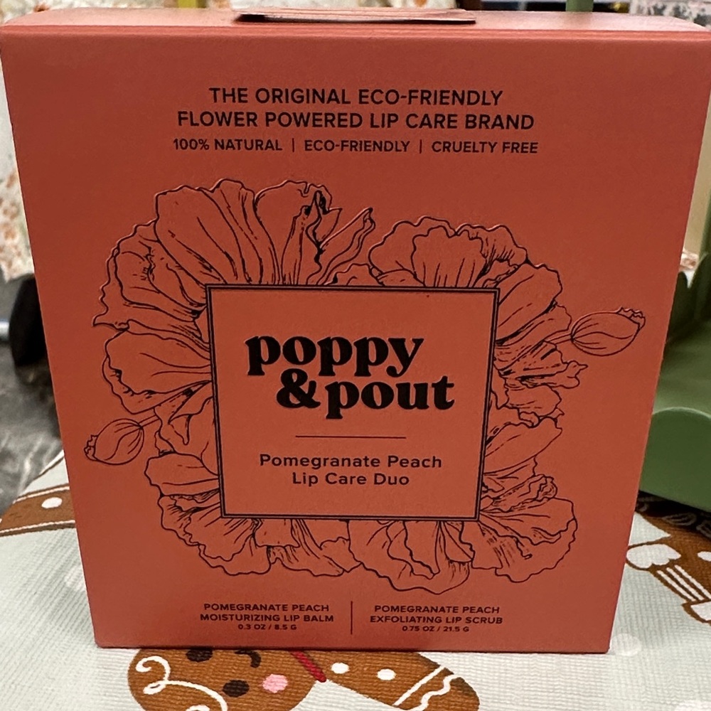 Poppy & Pout Pomegranate Peach Lip Care Duo -